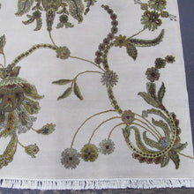 Load image into Gallery viewer, 8&#39;1 x 10&#39;4 India Dharma Wool and Silk #75485