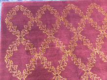 Load image into Gallery viewer, Contemporary 9 x 12 Purple Rug #41461