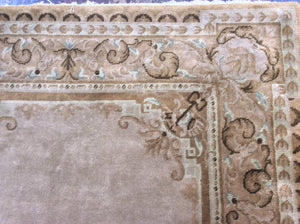 Traditional 6 x 9 Gold Rug #50967