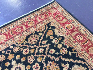 Traditional 9 x 12 Black, Red Rug #6362