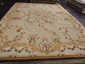 Tapestry 9 x 12 Brown, Ivory Rug #1354