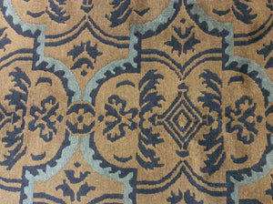 Contemporary 6 x 9 Gold Discount Rug #50643