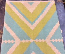 Load image into Gallery viewer, 3 x 5 India Kilim Green, Blue #67616