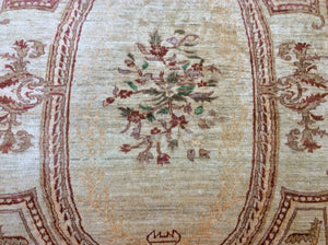Traditional 9 x 12 Brown, Ivory Rug #9859