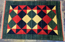 Load image into Gallery viewer, Traditional 5 x 8   Yellow, Green Rug #3465