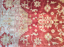 Load image into Gallery viewer, Traditional 8 x 10 Red, Gold Rug #4834