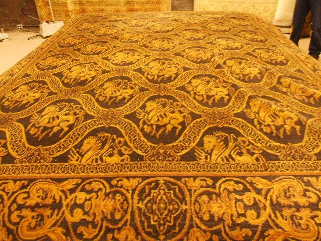 Contemporary 9 x 12 Brown, Gold Discount Rug #50806
