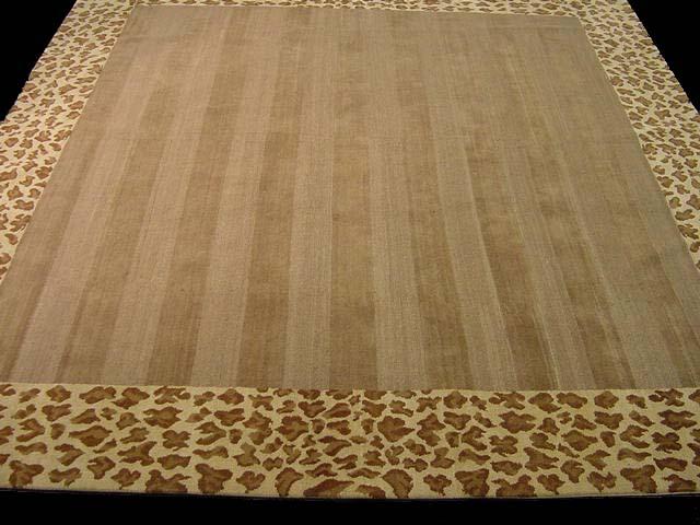 Contemporary 9 x 10 Brown Discount Rug #51086