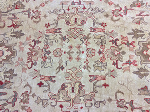 Traditional 9 x 12 Green, Brown Rug #1310
