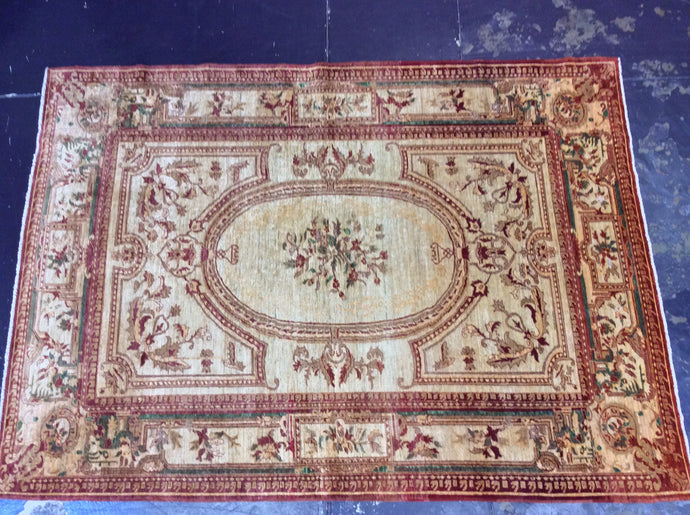 Traditional 9 x 12 Brown, Ivory Rug #9859