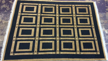 Load image into Gallery viewer, Contemporary 8 x 10 Gold Black Discount Rug #8791
