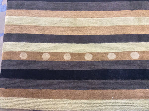 Contemporary 3 x 10 Brown Discount Rug #2831