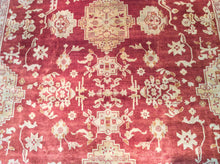 Load image into Gallery viewer, Traditional 8 x 10 Red, Gold Rug #4834