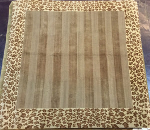 Contemporary 10 x10 Brown Discount Rug #11566