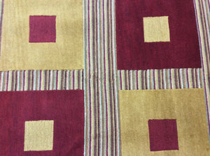 Contemporary 5 x 8   Red, Gold Rug #51392