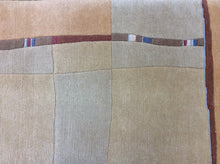 Load image into Gallery viewer, Contemporary 5 x 7 Ivory, Gold Rug #20122