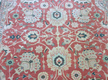 Load image into Gallery viewer, Traditional 9 x 12 Red, Green Rug #1463
