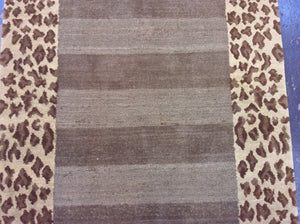 Contemporary 3 x 8 Brown Discount Rug #51168