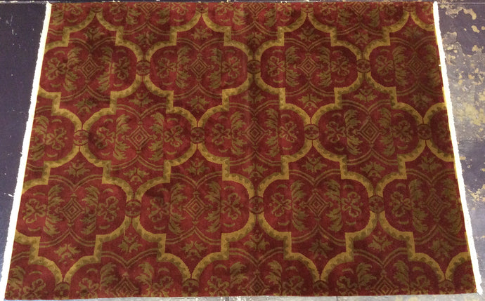 Contemporary 9 x 12 Red Rug #50714