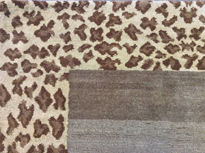 Contemporary 3 x 10 Brown Discount Rug #51196
