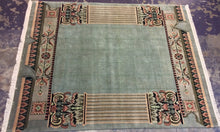 Load image into Gallery viewer, Contemporary 8 x 10 Brown, Green Rug #50713