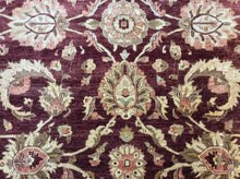 Load image into Gallery viewer, 10 x 14 Pakistan Traditional Burgundy #64130