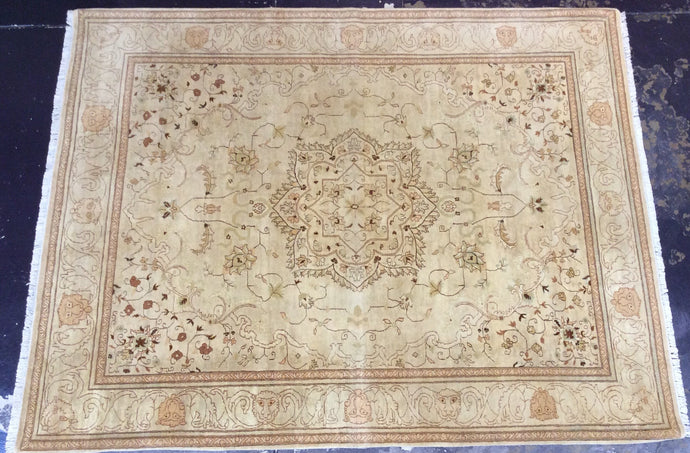 Traditional 9 x 12 Green, Brown Rug #1302
