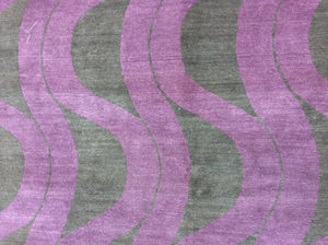 Contemporary 8 x 8 Pink Discount Rug #4301