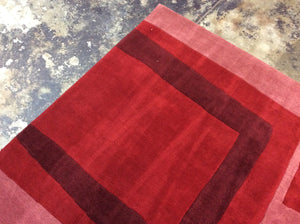 Contemporary 6'7 x 9'10 Red Discount Rug #25122