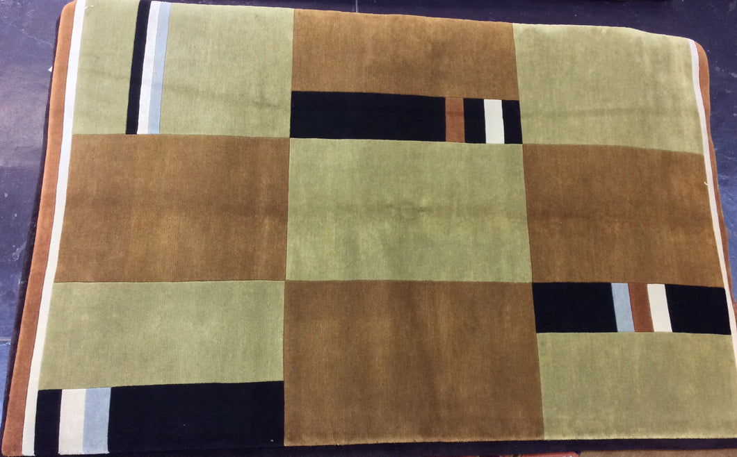 Contemporary 5 x 8 Brown Discount Rug #27038